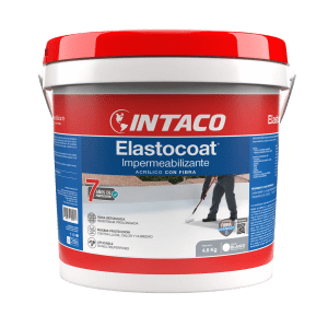 Membrana elastomérica Elastocoat con fibra de Intaco para impermeabilización de terrazas