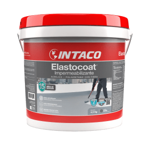 Membrana elastomérica Elastocoat con fibra  y poliuretano de Intaco para impermeabilización de terrazas
