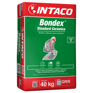 Bondex standard ceramica 40kg. Precio y Rendimiento en Quito